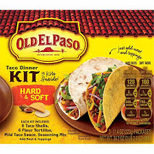 Less than 1 g total sugars. Upc 607169105029 Old El Paso Hard Soft Taco Dinner Kit 3 Pk Barcode Index