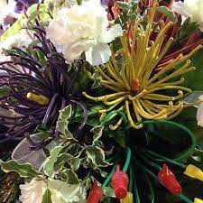 The Most Perfect Flowers For An Electrician S Funeral Bouquet My Sister Made About 7 Of These In Different C Memorial Flowers Funeral Bouquet Local Florist