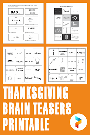 Printable brain teasers for adults with answers. 10 Best Thanksgiving Brain Teasers Printable Printablee Com