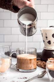 Okay, your first step is to heat the cup you'll prepare the latte. Easy Homemade Lattes Smells Like Home