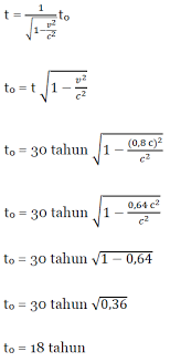 Dilatasi Waktu Akibat Prinsip Relativitas Einstein