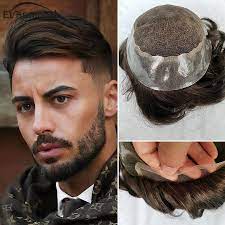 It is constructed with synthetic hair, a lace front, and a monofilament crown for great comfort and styling options. Durable Wig Men Human Hair Wig Toupee Men Remy Natural Hair System Swiss Lace Front Wig Men Hair Toupee Frete Gratis Para Brasil Toupees Aliexpress