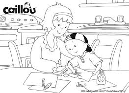 Caillou S Family Fun Coloring Sheet Caillou Coloring Books Coloring Sheets