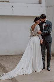 Pin By Bernardus Wahyudi Asj On Fashion Dresses Two Piece Wedding Dress 2 Piece Wedding Dress Wedding Dresses Lace