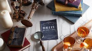 Cowie envisions the evening as a multicourse meal (our main would be steak tartare) where guests find three clue cards tucked underneath their place settings. 13 Free Murder Mystery Games For Your Dinner Or Party