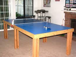 Our Homemade Ping Pong Table Spent Less Than 120 For All The Supplies And The Net Paddles And Balls Its Basically Ping Pong Table Ping Pong Tables Ping Pong