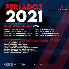 Veja aqui as datas dos feriados da portugal de 2021, inclusivamente das feriados 2021 e de outros dias festivos da portugal. En Toda Operacion Debe Establecerse Aselecom Abogados Facebook