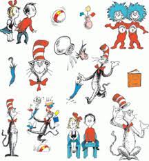 Whimsical design is inspired by. Cat In The Hat Dr Seuss Wall Decorations