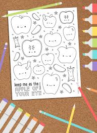 Bushel Of Apples Coloring Page Apple Coloring Pages Apple Coloring Coloring Pages