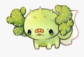 Now for the eye, draw a small circle above the mouth with another smaller circle inside of that. Kawaii Cute Axolotl Drawing Novocom Top