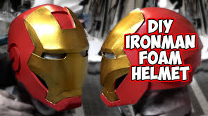I have quite few dead on side shots of the one from comic con. Diy Ironman Mark 4 Foam Helmet Youtube