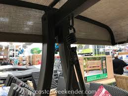 This oversized hammock chair allows you to stretch out or curl up. Agio Eastport Woven Swing Costco Weekender