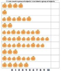 Counting 0 10 20 Fall Counting Sheets For Numbers 0 To 10 Number Line At The Bottom Of Each Page To Help Students Spi 10 Things Counting Worksheets Number Line