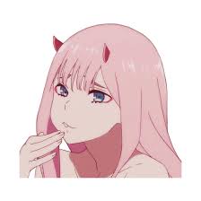 Anime 002 02 Zerotwo Franxx Sticker By 002