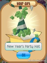 New Year S Party Hat Animal Jam Rare Animaljam Items Newyear Spartyhat Rares Animal Jam Party Hats New Years Party
