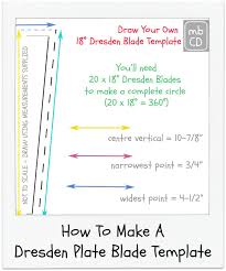 How To Make A Dresden Plate Blade Template Dresden Plate