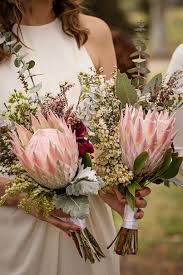 Emily Oliver Anna Tenne Protea Wedding Wedding Bridal Bouquets Protea Bouquet