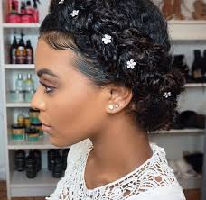 Looking to rock your natural hair at a wedding? Maybe For The Girls Natural Afro Hairstyles Natural Wedding Hairstyles Curly Wedding Hair
