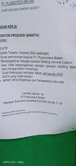 Cara mendaftar dan fasilitas yang didapatkan. Lowongan Kerja Pt Epson Batam Enak