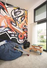 Jugendzimmer Jungs Wandgestaltung Mit Graffiti Bilder Tapete Inneneinrichtung Jugendzimmer Jungs Wa Jugendzimmer Wandgestaltung Jugendzimmer Jungs Zimmer Ideen