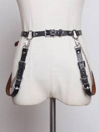 As a general rule, a wider belt will be more casual. Gothic Belts Gothic Punk Belts Gothic Leather Belts Darkincloset Com Leather Chain Chain Belt Fancy Outfits