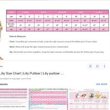 Lilly Pulitzer Size Chart