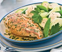 Gâteau du sud à l'orange, cabillaud au surimi et moutarde en papillote. Plat Minceur Recette Facile Rapide Gourmand