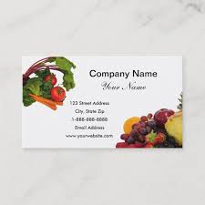 Fruit And Vegetables 2 Business Cards Zazzle Com Fruits And Vegetables Names Fruits And Vegetables Cards
