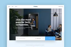 Clemo is a free website template for companies featured by a unique and modern style. Finity Landing Page Design Templates In Ux Ui Kits On Yellow Images Creative Store
