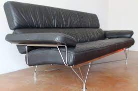 Rare Kenneth Bergenblad Leather And Chromed Metal Spider Sofa For Dux At 1stdibs Vintage Sofa Sofa Best Sofa