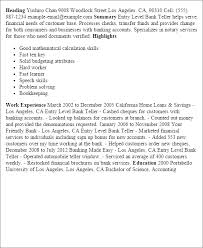 Our professional advice will help you learn how to write a cover letter that earns you more interviews. 1 Entry Level Bank Teller Resume Example Try Them Now Myperfectresume