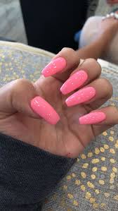 Acrylic Nails For Summer Which Look Beautiful Acrylicnailsforsummer Acrylicnailsdesigns Pink Acrylic Nails Hot Pink Nails Summer Acrylic Nails
