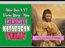 Nama sebagai identitas diri seseorang. Renungan Harian Katolik I Minggu 19 Juli 2020 Youtube