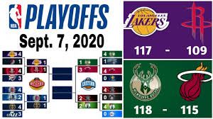Nba standings, conference rankings, updated nba records and playoff standings. Nba Playoffs Bracket Scores Next Day Games Schedule September 7 2020 Youtube