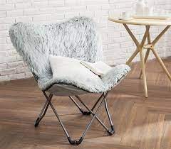 unique fur butterfly dorm chair stylish college furniture trendy glacier gray dorm room seating dorm chairs dorm furniture dorm room seating