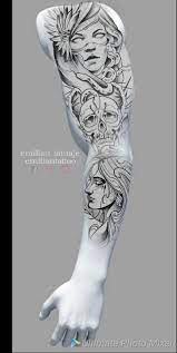 Falow Me On Instagram Emiliantattoo Tattooidea Tattoodesign Emilian Art Sc Sleeve Tattoos Fake Tattoo Sleeves Feminine Tattoo Sleeves