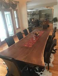 Dining table & chair sets holidays, celebrations, and daily life happen around the kitchen and dining room tables, so choose a complete set to fit your and your family's needs. Live Edge Walnut Dining Room Table 12foot Wood Vendors