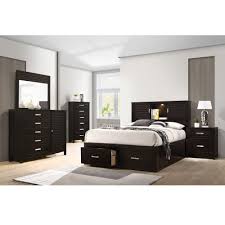Ottoman storage bed gas lift double king size leather bed slatted base headboard. Rent To Own Elements International 9 Piece Dalton Queen Bedroom Set W Woodhaven Pillow Top Plush Mattress At Aaron S Today