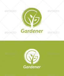 Gardener Eco Logo Design Natural Logo Green Logo Design