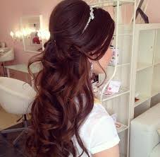 Here's a list of some of the simplest and easy yet beautiful hairstyles for. Half Up Half Down Wedding Hairstyles Long Hair Curls Waves Curls For Long Hair Long Hair Styles Quince Hairstyles
