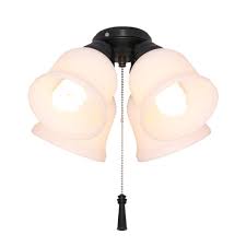 If you have a specific light you really want to mount to. Hampton Bay 4 Light Universal Ceiling Fan Light Kit With Shatter Resistant Shades 64306 The Home Depot Ceiling Fan With Light Fan Light Kits Fan Light