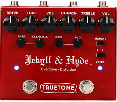Transparent overdrive pedals stand somewhere between distortion and clean boost pedals on the sound amplifier spectrum. Truetone V3 Jekyll And Hyde Overdrive And Distortion Pedal Sweetwater