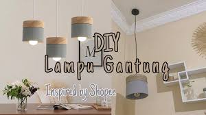 Maybe you would like to learn more about one of these? Membuat Kap Lampu Gantung Lampu Hias Ala Cafe Dari Kardus Bekas Inspired By Shopee Diy Youtube