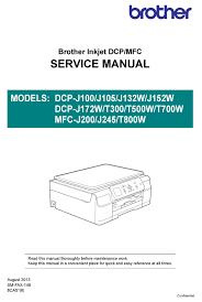 A smart printer design that takes the hassle out of ink refilling. Brother Mfc Series Service Manual Pdf Download Manualslib