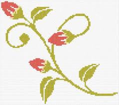 Free cross stitch patterns and free charts available for download. Ann Logan 10 Free Patterns Online Flower Buds 5083