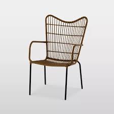 Wingback Patio Accent Chair Natural Opalhouse Patio Accents Contemporary Adirondack Chairs Outdoor Chairs