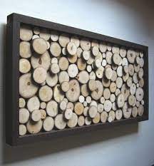 Rustic Wood Slice Sculpturewall Art Abstract Tree Branch Rings Log Or Queen Headboard Rustic Wood Slice Sculpturewa In 2021 Wood Slice Crafts Wood Slices Diy Wall Art