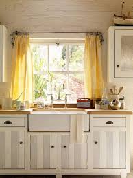 pretty yellow kitchen curtains designs