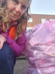 1 vol 2 bags left by usual bin near Broadway Pharmacy. Took advantage of a  beautiful late afternoon to do Palfrey Park between Broadway West and  Alexandra Road entrances, Tame Street, Weston