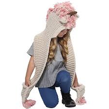 Made of crochet cotton, it's warm, soft and comfortable. Unicorn Hat With Scarf Kids Unicorn Scarf Cap 2 In 1 Girls Infant Warm Knitted Hats Winter Beanie Children Wool Knitted Caps Hats Caps Aliexpress